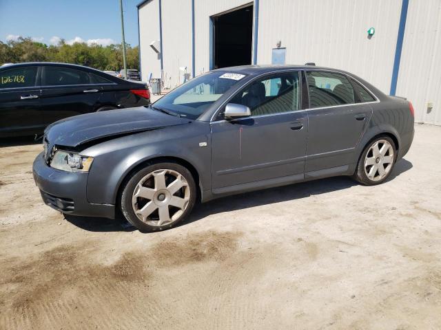 WAUPL68E24A211271 - 2004 AUDI S4 GRAY photo 1