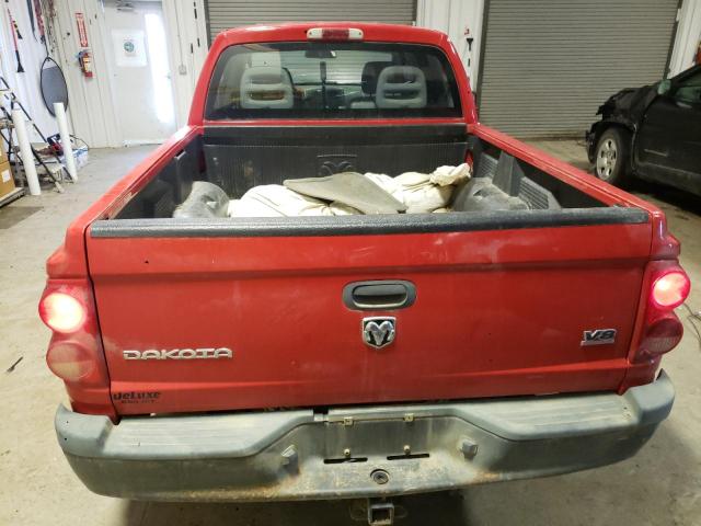 1D7HW28N66S514743 - 2006 DODGE DAKOTA QUAD RED photo 6