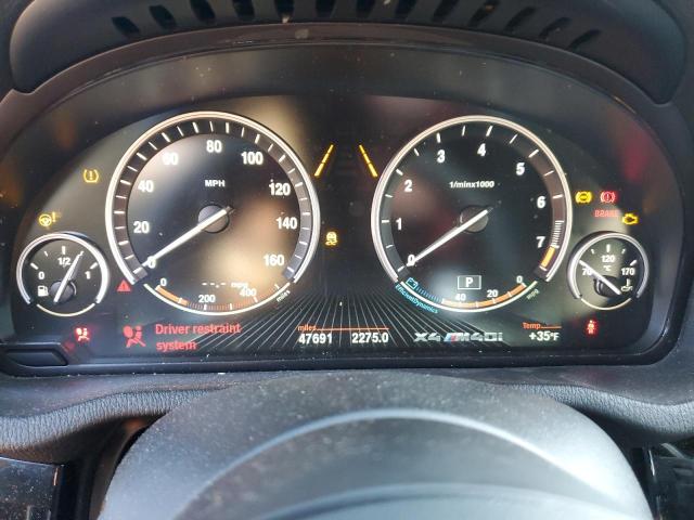 5UXXW7C59H0U24963 - 2017 BMW X4 XDRIVEM40I RED photo 9