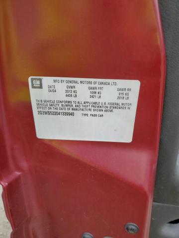 2G2WS522041339940 - 2004 PONTIAC GRAND PRIX GT2 ყავისფერი ფოტო 12