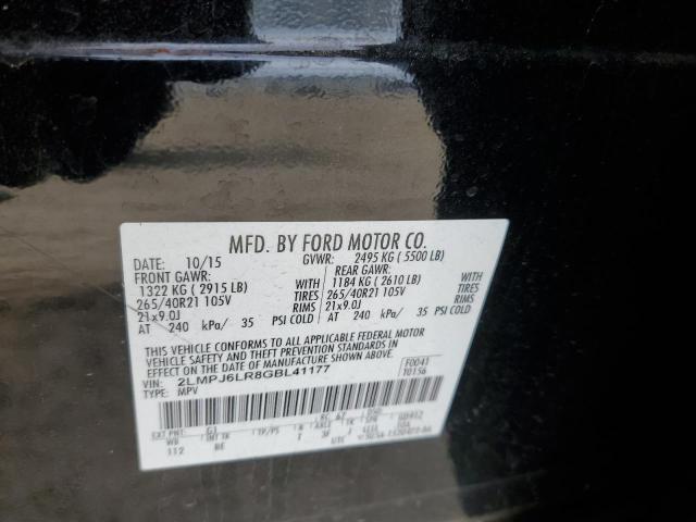 2LMPJ6LR8GBL41177 - 2016 LINCOLN MKX RESERVE 黑色 照片 12