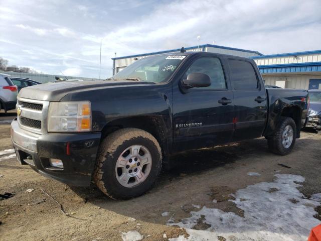 2GCEK13M871595215 - 2007 CHEVROLET SILVERADO K1500 CREW CAB BLACK photo 1