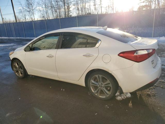 KNAFX4A84E5050585 - 2014 KIA FORTE EX WHITE photo 2