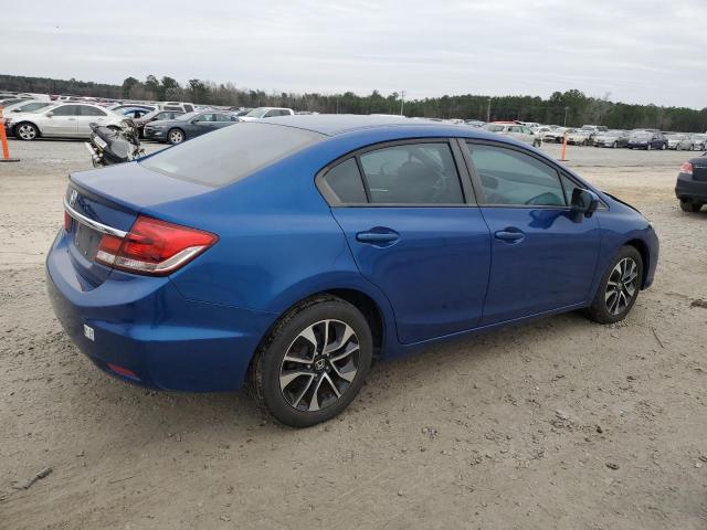 19XFB2F83EE220339 - 2014 HONDA CIVIC EX BLUE photo 3