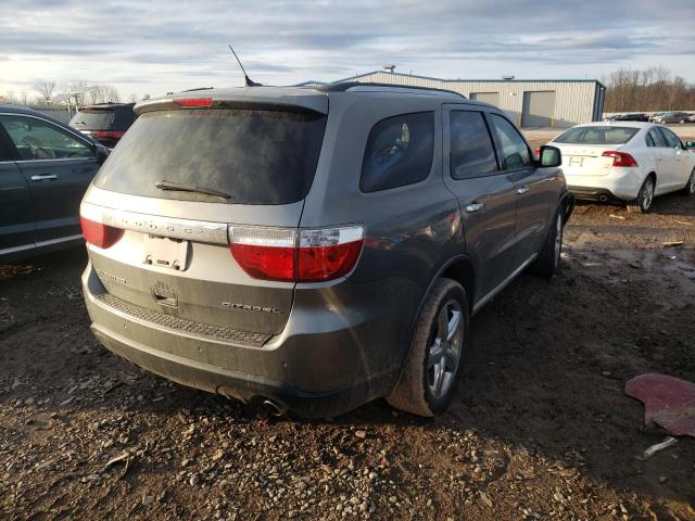 1D4RE5GG9BC674919 - 2011 DODGE DURANGO CITADEL GRAY photo 3