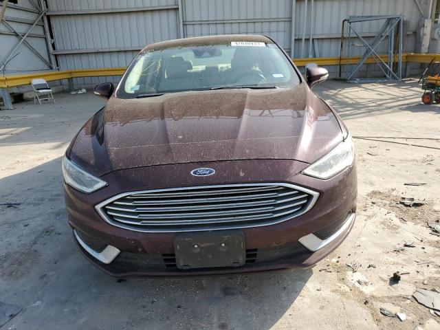 3FA6P0LU8JR126120 - 2018 FORD FUSION SE HYBRID MAROON photo 5