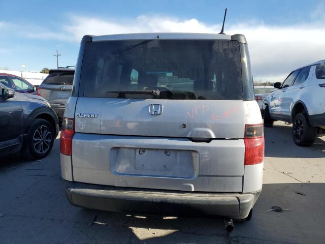 5J6YH28776L004265 - 2006 HONDA ELEMENT EX SILVER photo 6