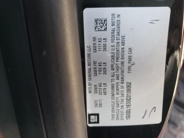 1G6DL1E30C0108062 - 2012 CADILLAC CTS PERFORMANCE COLLECTION Черный фото 12