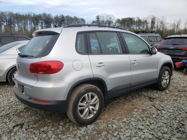 WVGAV7AX1FW577518 - 2015 VOLKSWAGEN TIGUAN S SILVER photo 3