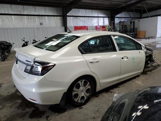 19XFB4F35EE200142 - 2014 HONDA CIVIC HYBRID L WHITE photo 3