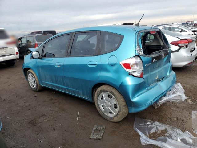 JHMGE8H35DC006313 - 2013 HONDA FIT TURQUOISE photo 2