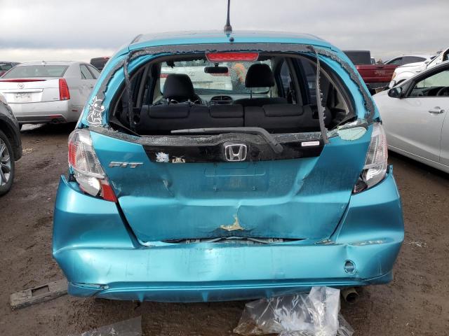 JHMGE8H35DC006313 - 2013 HONDA FIT TURQUOISE photo 6