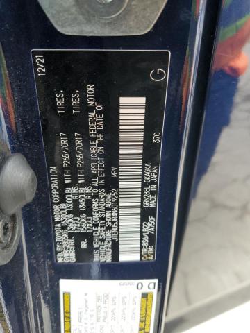 JTENU5JR4N6019252 - 2022 TOYOTA 4RUNNER SR5/SR5 PREMIUM BLUE photo 13