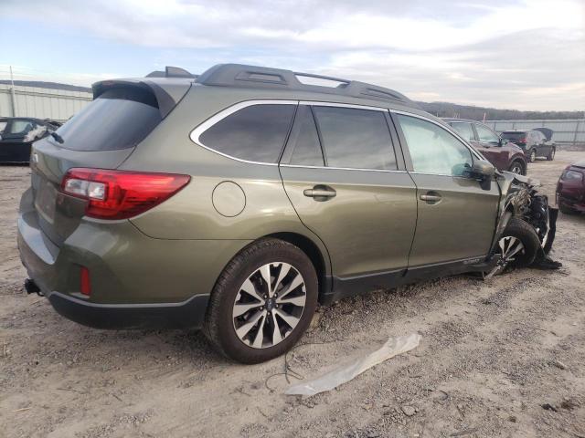 4S4BSENC0G3348632 - 2016 SUBARU OUTBACK 3.6R LIMITED GREEN photo 3