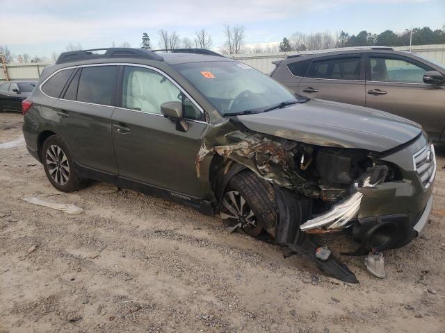 4S4BSENC0G3348632 - 2016 SUBARU OUTBACK 3.6R LIMITED GREEN photo 4