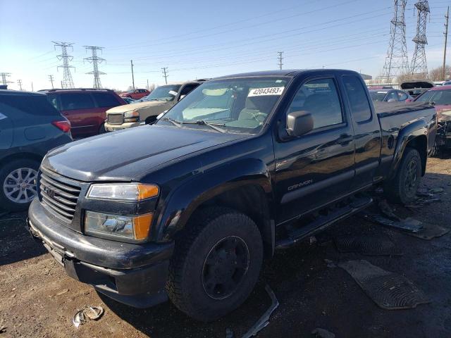 1GTDS196458282970 - 2005 GMC CANYON BLACK photo 1