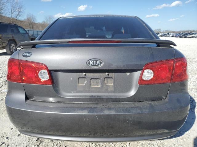 KNAGE123985217779 - 2008 KIA OPTIMA LX GRAY photo 6