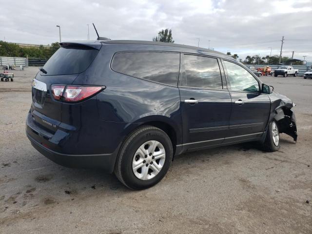 1GNKRFED0GJ242909 - 2016 CHEVROLET TRAVERSE LS BLUE photo 3