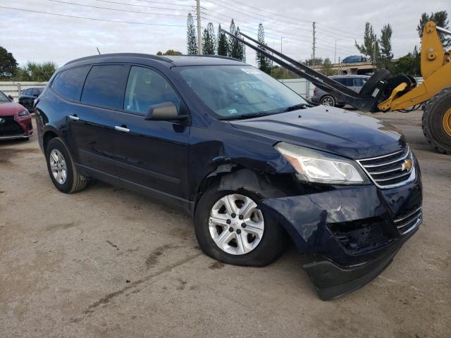 1GNKRFED0GJ242909 - 2016 CHEVROLET TRAVERSE LS BLUE photo 4