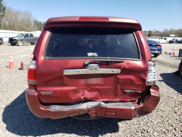 JTEZU14R38K021186 - 2008 TOYOTA 4RUNNER SR5 MAROON photo 6