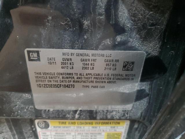 1G1ZC5E05CF184270 - 2012 CHEVROLET MALIBU 1LT 黑色 照片 12