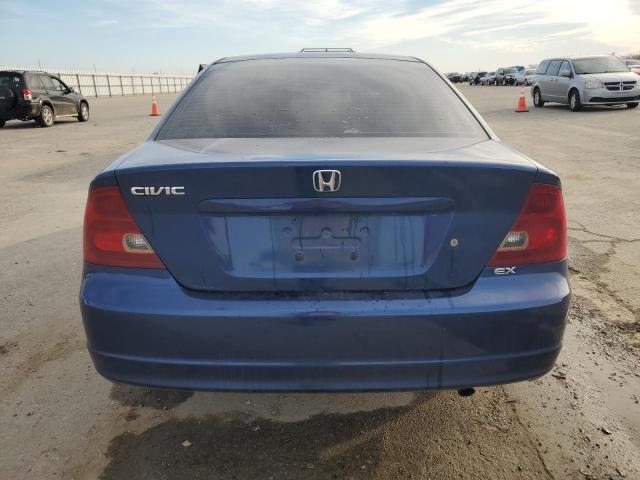 1HGEM21903L026816 - 2003 HONDA CIVIC EX BLUE photo 6