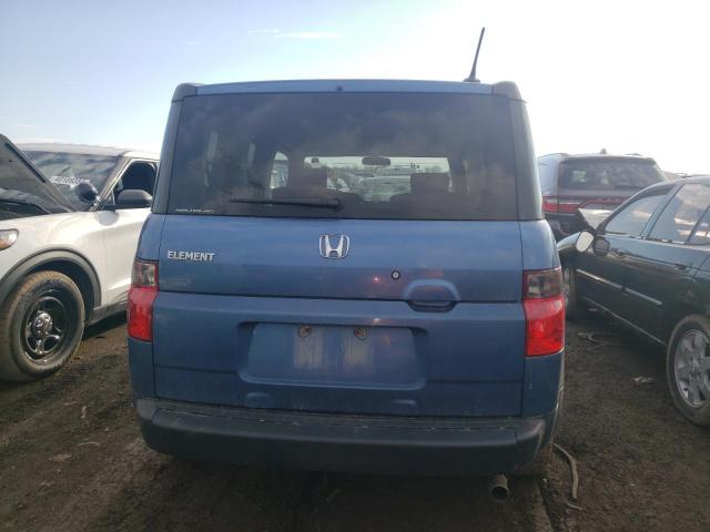 5J6YH28778L020145 - 2008 HONDA ELEMENT EX BLUE photo 6