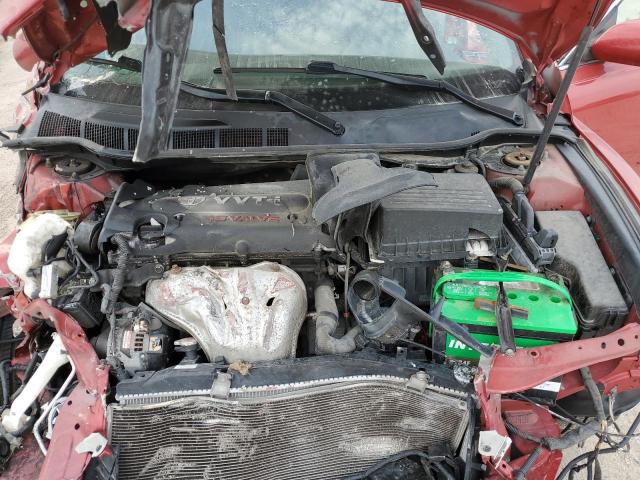 4T1BE46K77U031240 - 2007 TOYOTA CAMRY CE RED photo 11