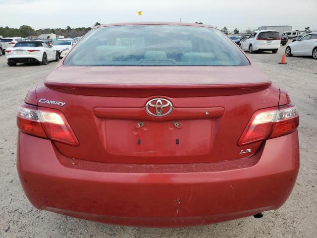 4T1BE46K77U031240 - 2007 TOYOTA CAMRY CE RED photo 6