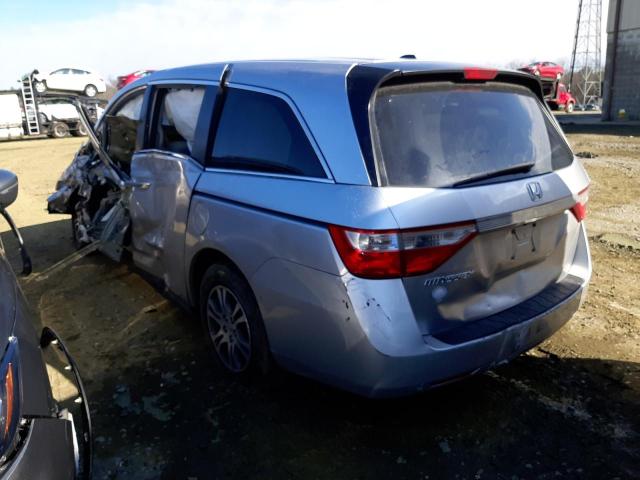 5FNRL5H62CB024701 - 2012 HONDA ODYSSEY EXL SILVER photo 2