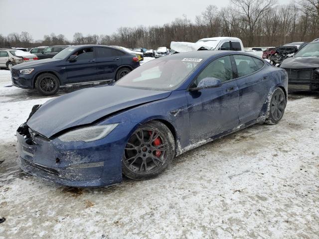 5YJSA1E6XPF528200 - 2023 TESLA MODEL S BLUE photo 1