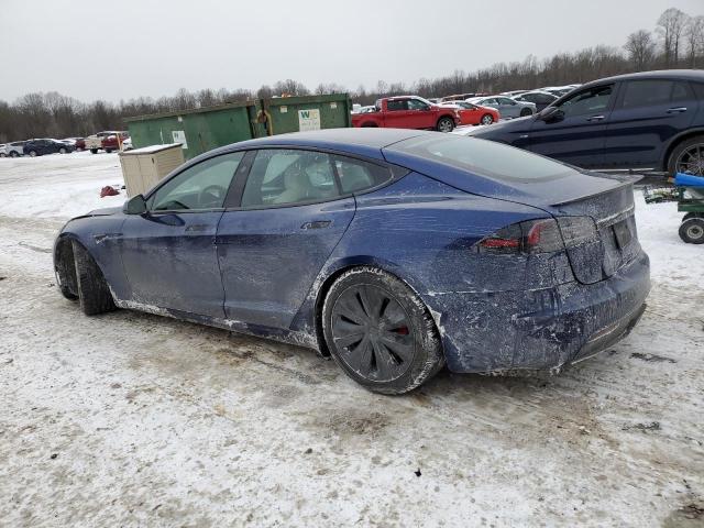 5YJSA1E6XPF528200 - 2023 TESLA MODEL S BLUE photo 2