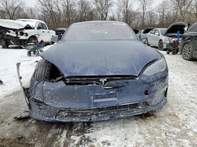 5YJSA1E6XPF528200 - 2023 TESLA MODEL S BLUE photo 5