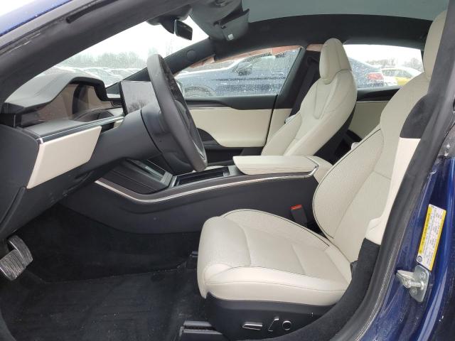 5YJSA1E6XPF528200 - 2023 TESLA MODEL S BLUE photo 7