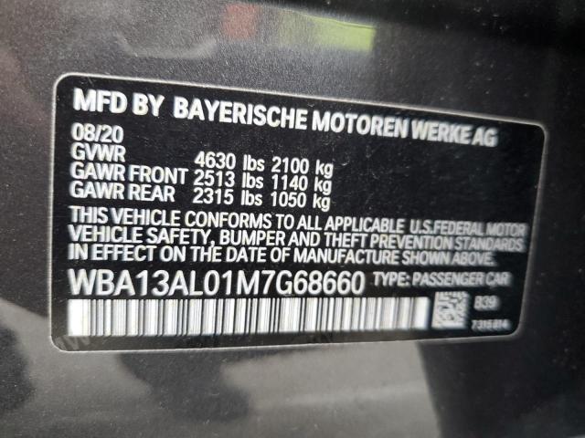 WBA13AL01M7G68660 - 2021 BMW M235XI GRAY photo 12