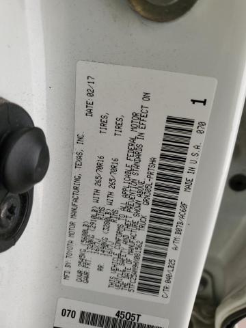 5TFCZ5AN9HX081562 - 2017 TOYOTA TACOMA DOUBLE CAB 白色 照片 12