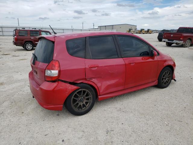 JHMGD38667S047026 - 2007 HONDA FIT S RED photo 3