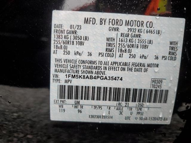 1FM5K8AB4PGA35474 - 2023 FORD EXPLORER POLICE INTERCEPTOR 黑色 照片 13