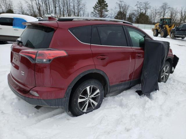 2T3RFREVXJW823806 - 2018 TOYOTA RAV4 ADVENTURE MAROON photo 3