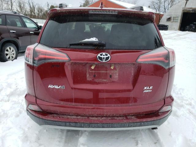 2T3RFREVXJW823806 - 2018 TOYOTA RAV4 ADVENTURE MAROON photo 6