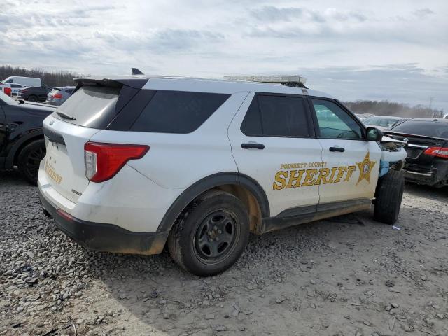 1FM5K8AB6MGC24543 - 2021 FORD EXPLORER POLICE INTERCEPTOR თეთრი ფოტო 3