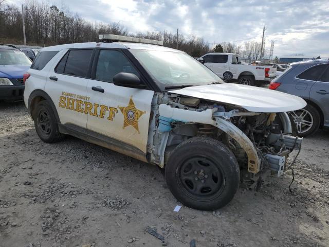 1FM5K8AB6MGC24543 - 2021 FORD EXPLORER POLICE INTERCEPTOR თეთრი ფოტო 4