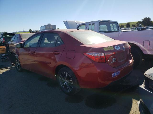 5YFBURHEXHP629669 - 2017 TOYOTA COROLLA L RED photo 2