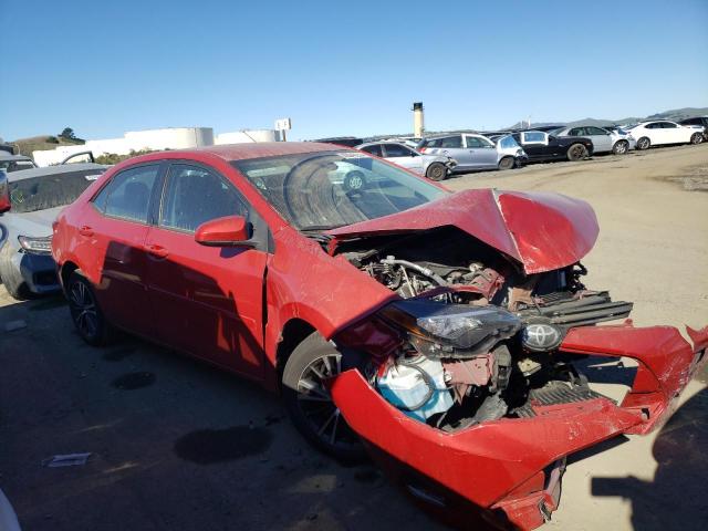 5YFBURHEXHP629669 - 2017 TOYOTA COROLLA L RED photo 4