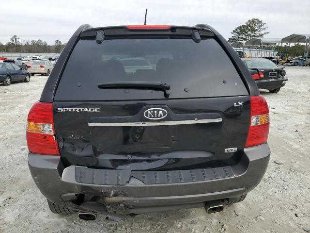 KNDJE723877434562 - 2007 KIA SPORTAGE EX BLACK photo 6