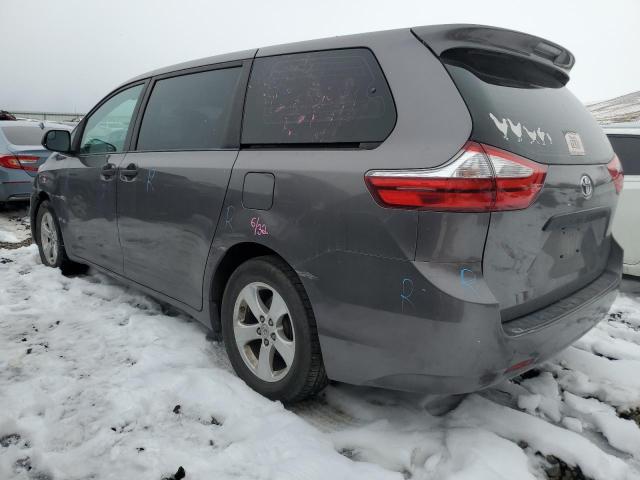 5TDZZ3DC3HS879229 - 2017 TOYOTA SIENNA GRAY photo 2