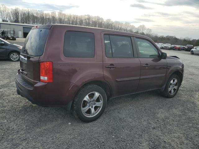 5FNYF3H49CB012017 - 2012 HONDA PILOT EX MAROON photo 3