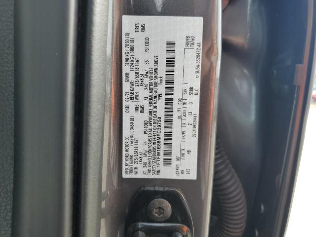 1FTFW1E88MFC39750 - 2021 FORD F150 SUPERCREW GRAY photo 12