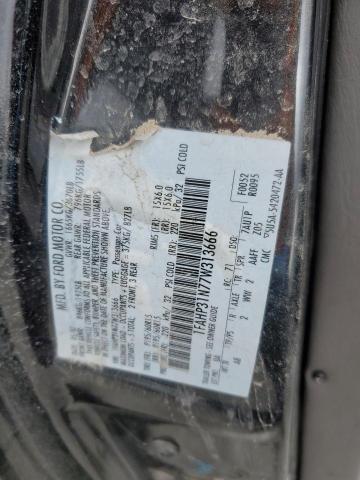 1FAHP31N77W313666 - 2007 FORD FOCUS ZX3 BLACK photo 13