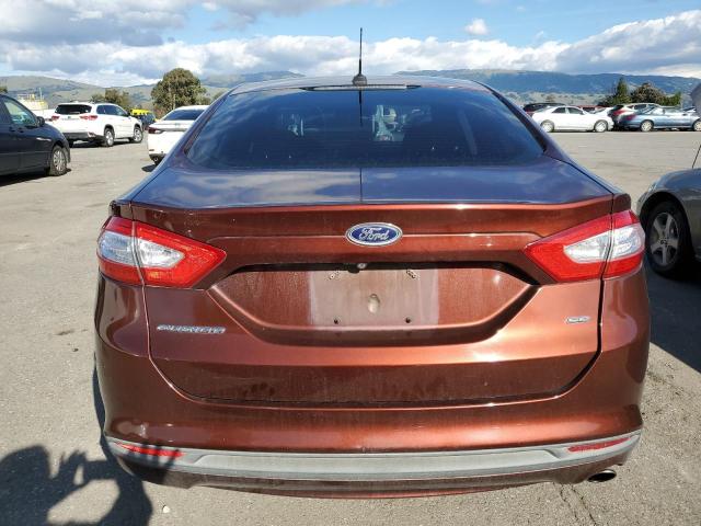 3FA6P0H71FR235254 - 2015 FORD FUSION SE BURGUNDY photo 6